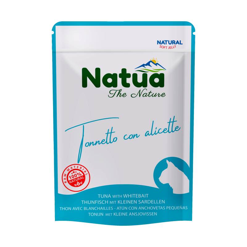 Natua Natural Pouch Cat Thon avec blanchaille