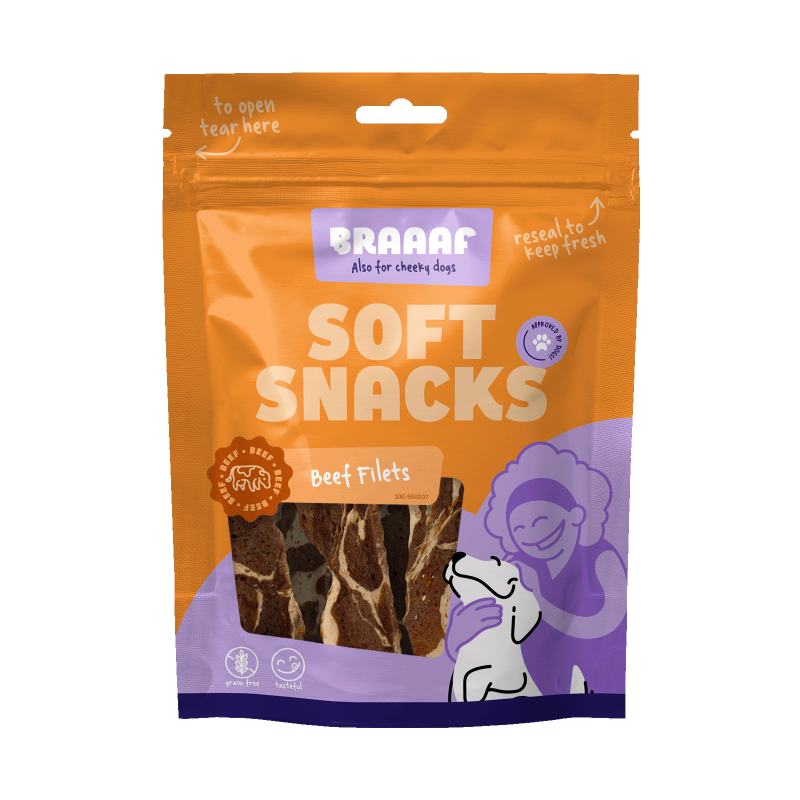 Filet de buf et de poisson Braaaf Soft Snack