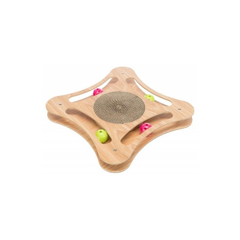 Plaque griffoir cadre bois