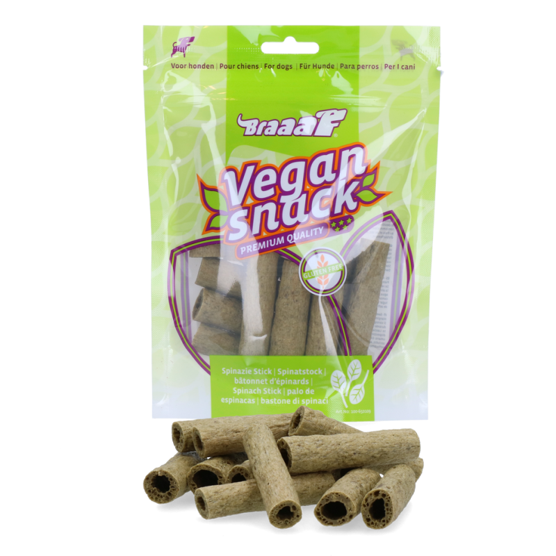 Bâtonnet d'épinards Braaaf Vegan Snack - 6 cm