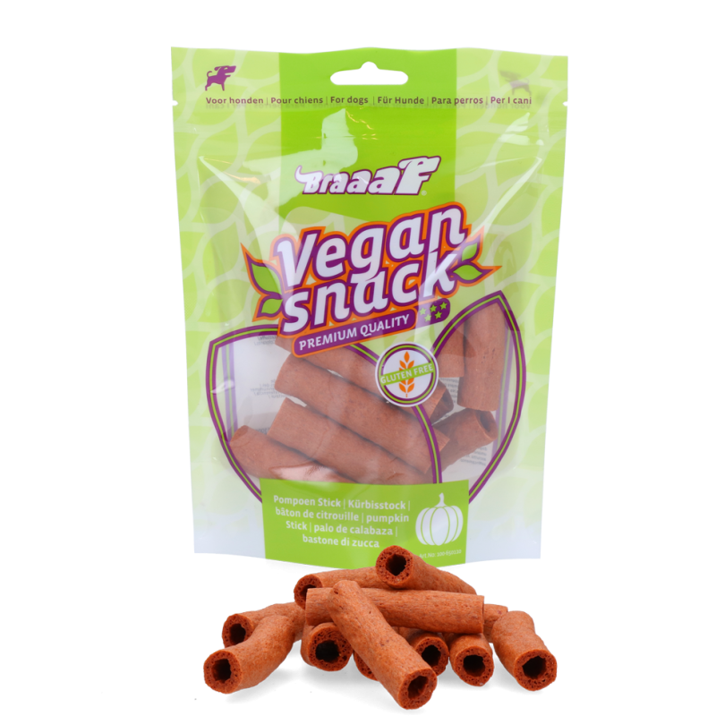 Bâtonnet de citrouille végétalien Braaaf - 6 cm