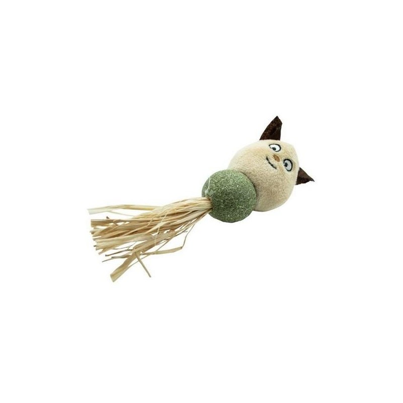 Jouet chat en peluche avec boule de jeu - Bubimex