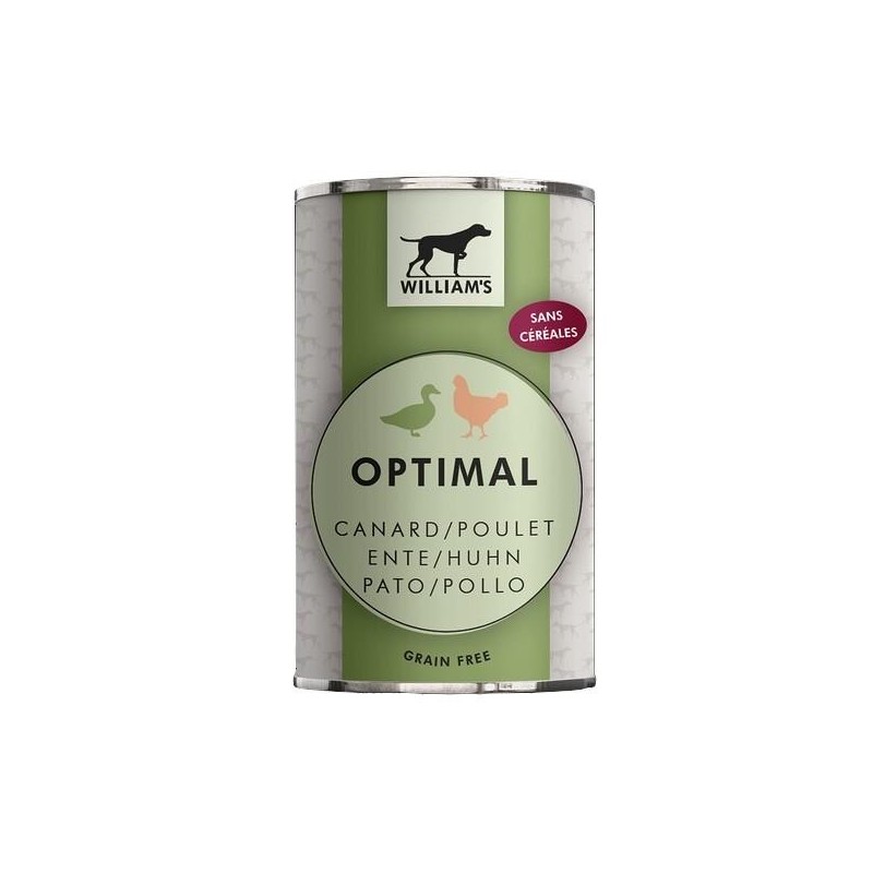 OPTIMAL William’s au canard et au poulet 200g