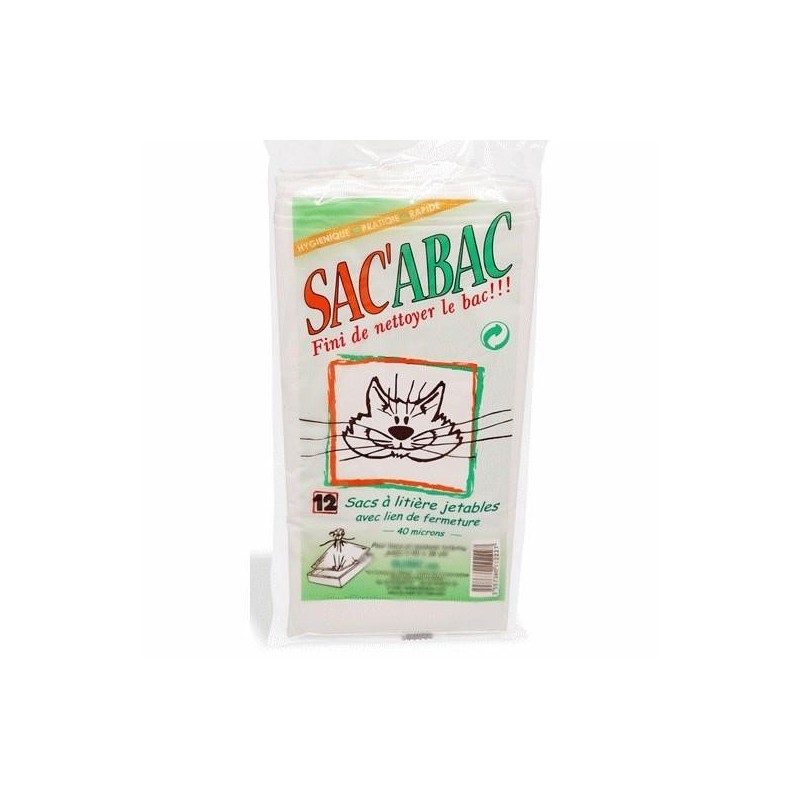 Sacs à litière jetable avec lien de fermeture - Sac’abac