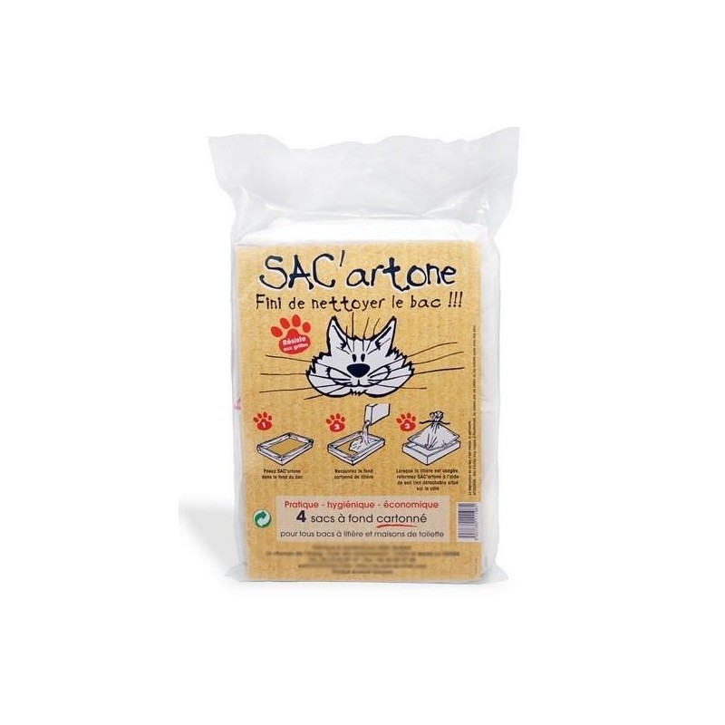 Sacs à litière avec fond cartonné - Sac’artonne