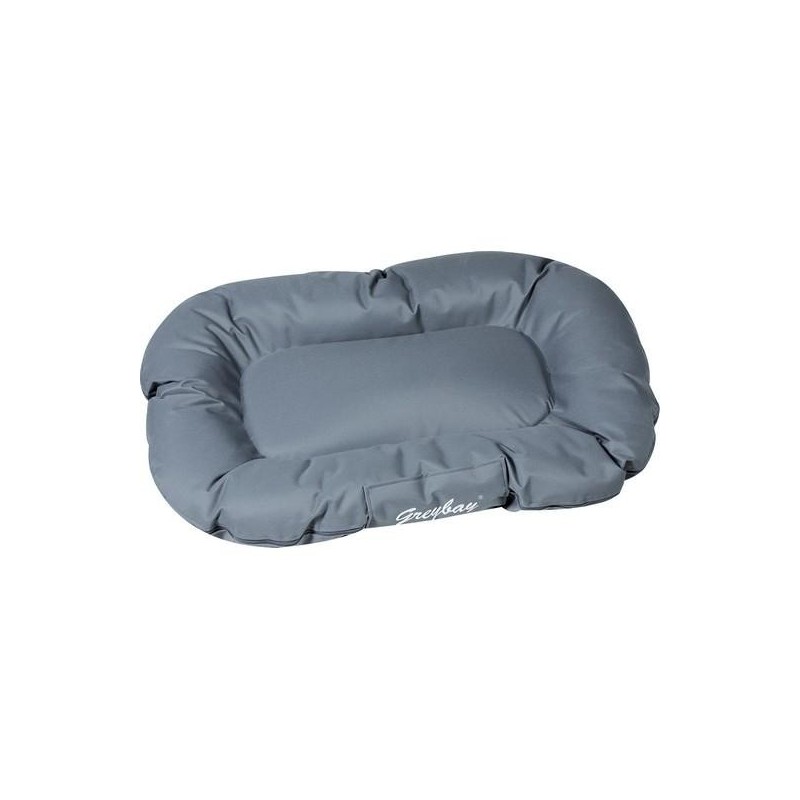 Coussin Dreambay oval gris 120 x 90 x 16 cm