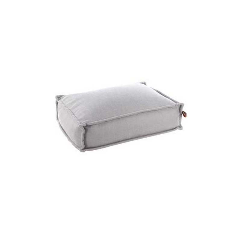 Coussin Jessy rectangulaire gris 120 x 80 x 20 cm