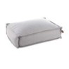Coussin Jessy rectangulaire gris 120 x 80 x 20 cm