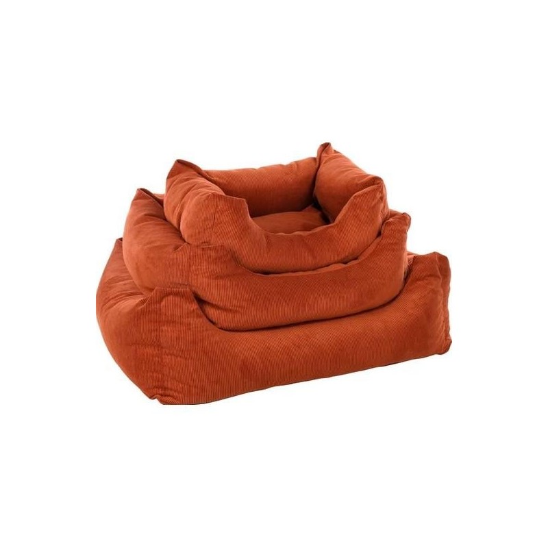 Panier pour chien : Celeste rectangulaire Cognac  65 x 50 cm