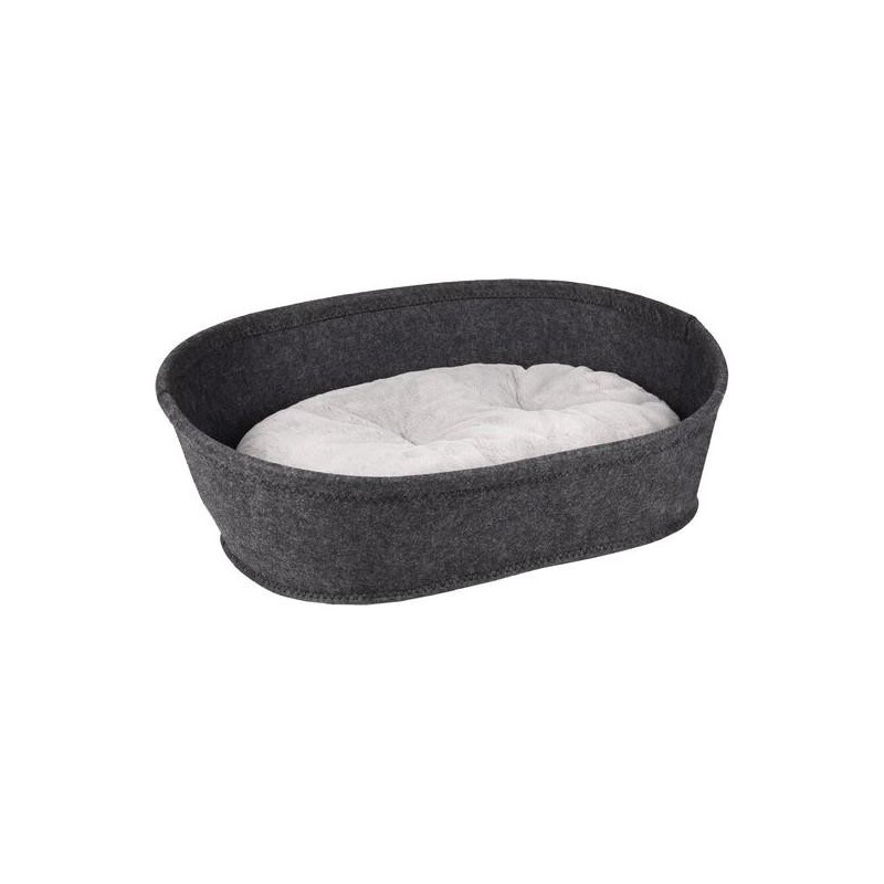 Panier Xepp feutre oval gris