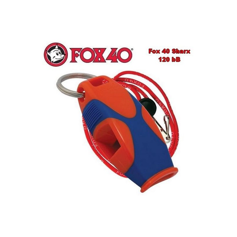 Sifflet de rappel FOX 40 SHARX (avec cordon tour de cou)