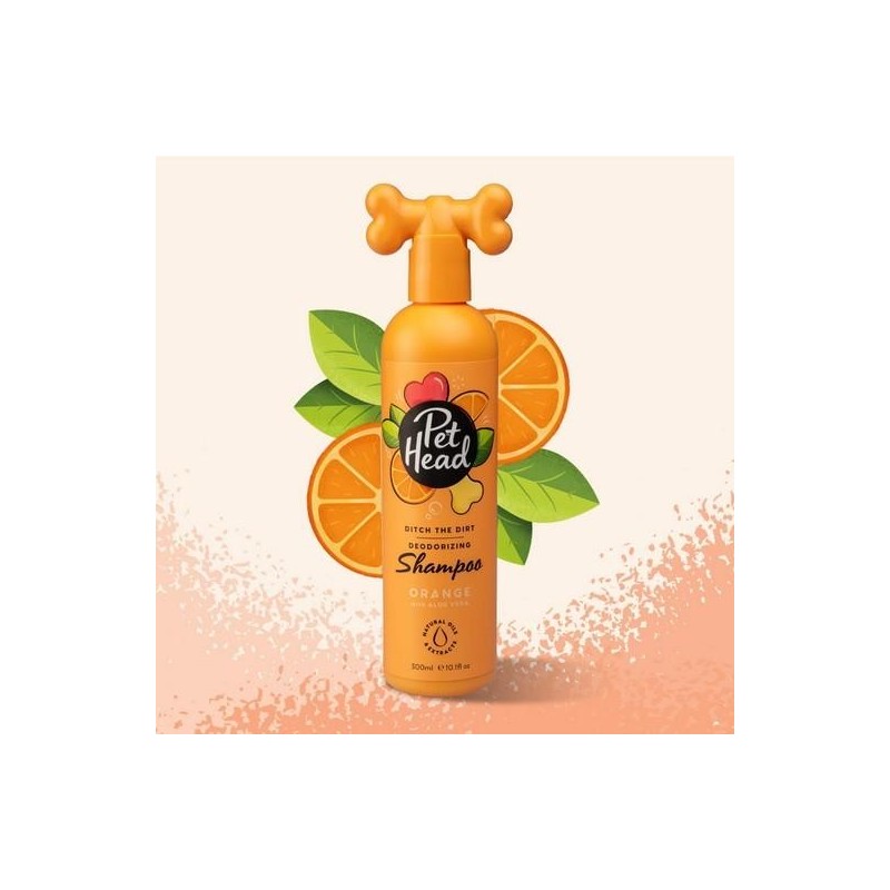 Shampoing Ditch the Dirt, désodorisant parfum ORANGE 300 ml - PET HEAD