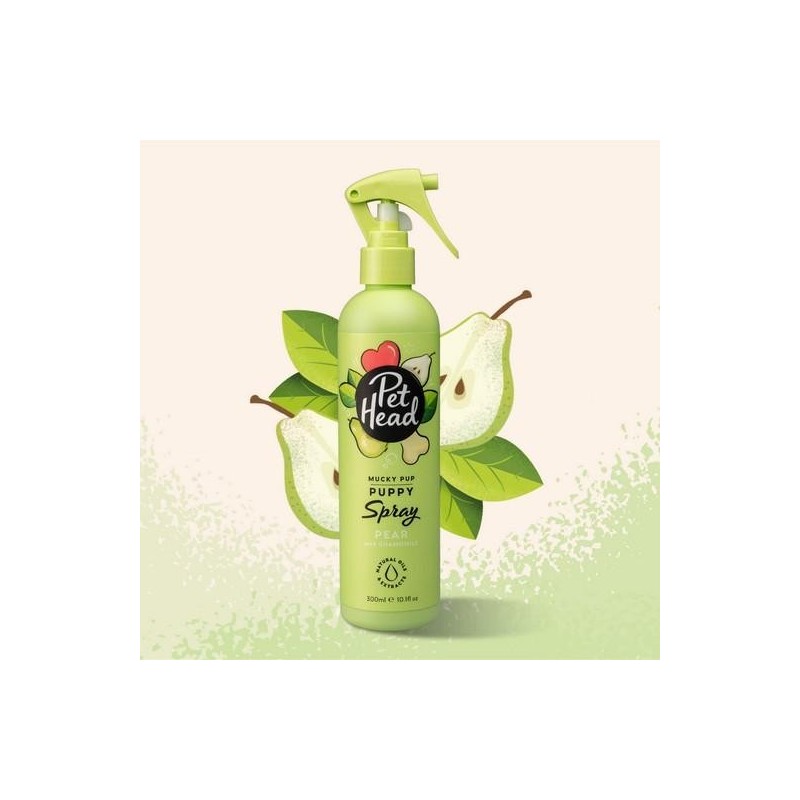 Spray Mucky Puppy, nettoyant à sec désodorisant parfum POIRE 300 ml - PET HEAD