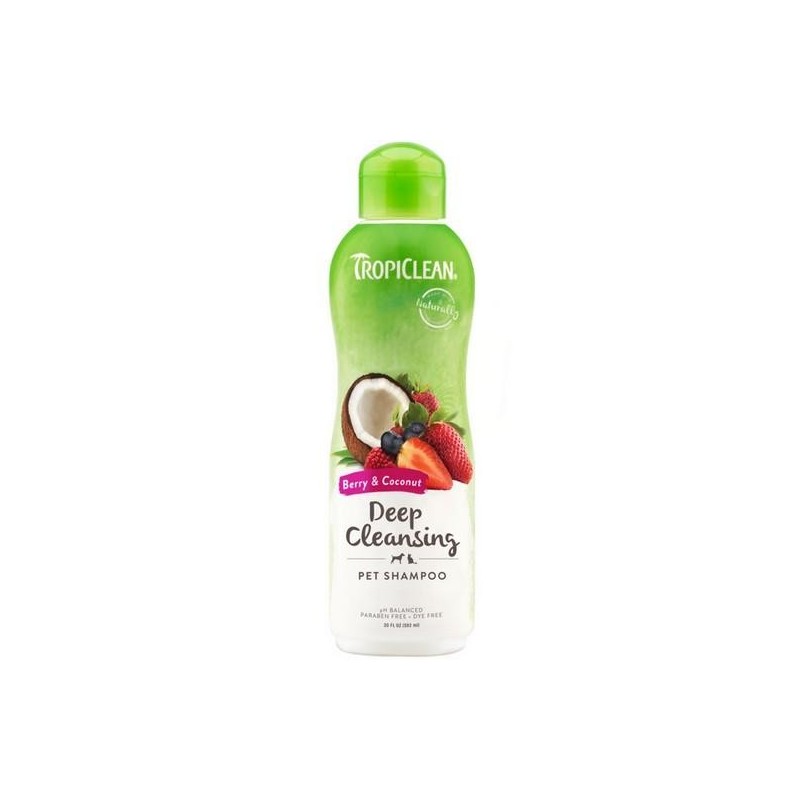 Shampooing Deep Cleansing Berry et Coconut - TropiClean
