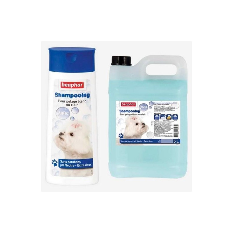 Shampooing pour chien à pelage blanc 250ml