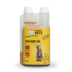 Huile de saumon pour chat...