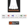 4 chaussettes pour la neige NON-STOP Dogwear Longdistance Booties  Taille : M