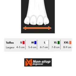 4 chaussettes pour la neige NON-STOP Dogwear Longdistance Booties  Taille : L