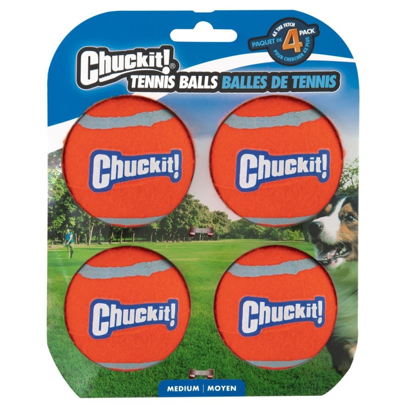 Balle de tennis Chuckit! M (lot de 4)