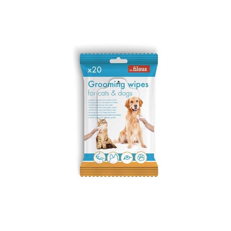 Lingettes nettoyantes pour chien et chat