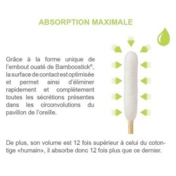 BambooStick - coton tige pour chien 10 lots de 50