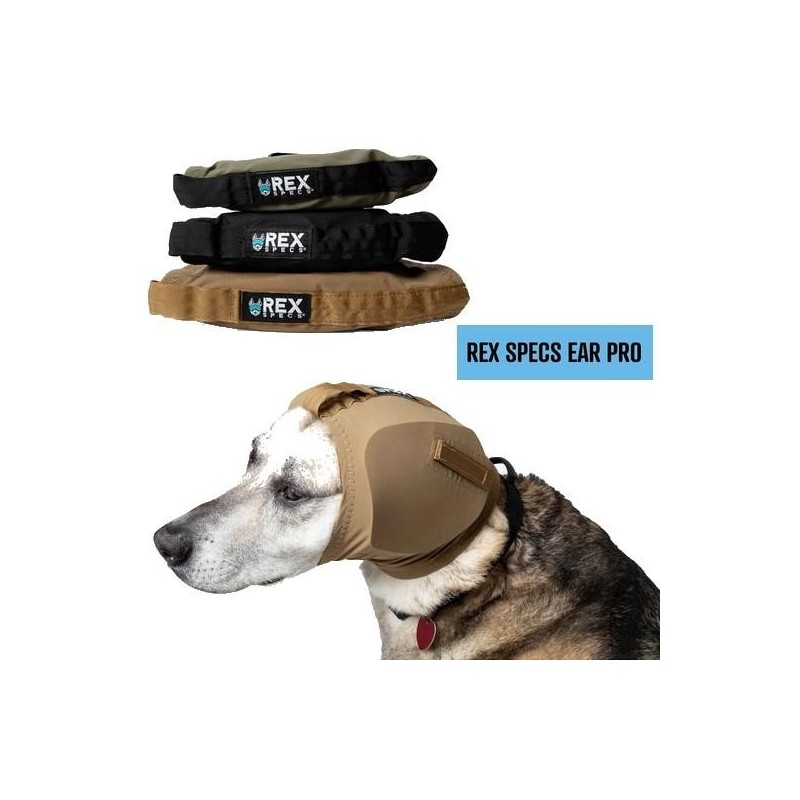 Rex Specs EAR PRO - protection auditive pour chien  NOIR Taille : T4
