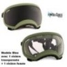 Lunette / masque de protection des yeux pour chien - MEDIUM (chien de 13 à 22 kg) - Rex Specs VERT ARMEE V2