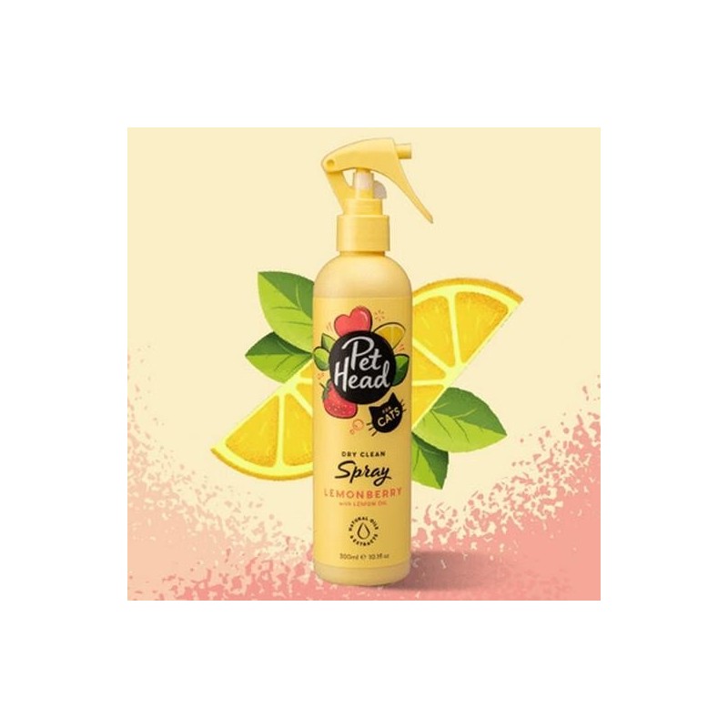 Spray felin’ Good, shampoing sans rinçage LEMON BERRY 300 ml - PET HEAD