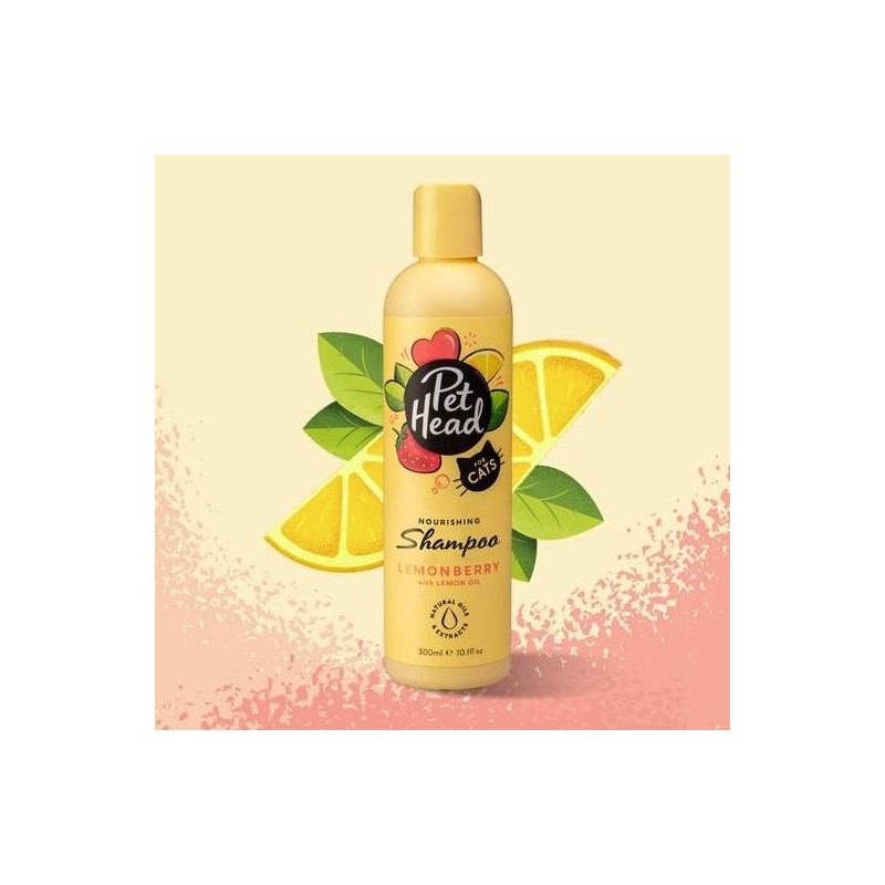 Shampoing Felin’ Good, nourrissant parfum LEMON BERRY 300 ml - PET HEAD