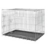 Cage de transport métal pliante - 2 portes 64 x 48 x 54 cm