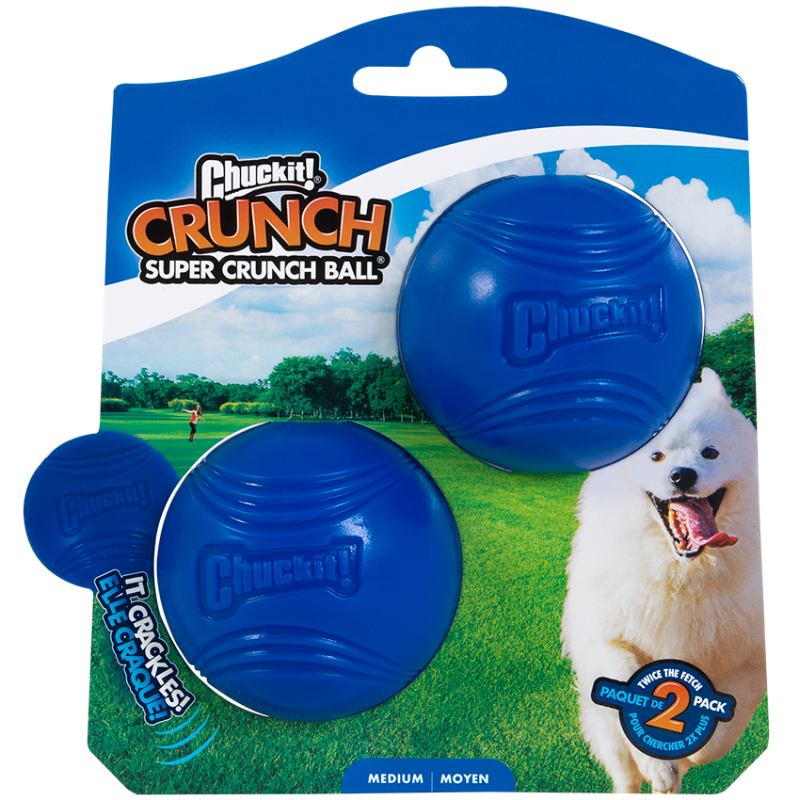 Chuckit! Super Crunch Ball M (lot de 2)