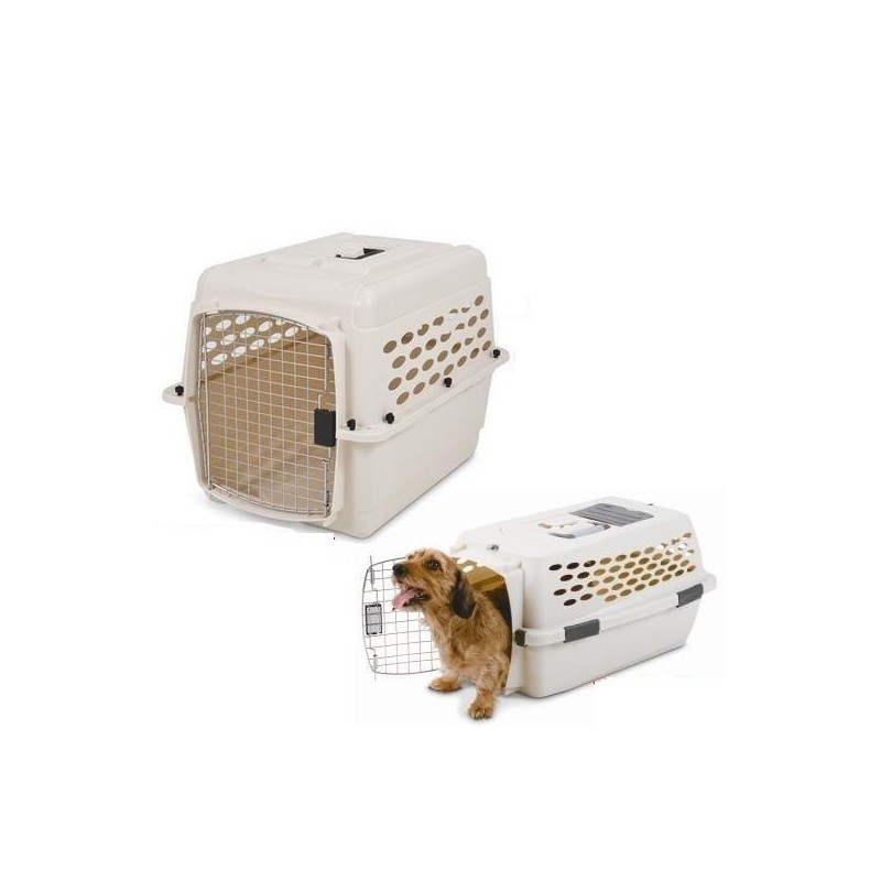 Cage de transport Vari Kennel Traditionnelle, Caisse transport pour chien et chat Large 91 x 64 x 69 cm