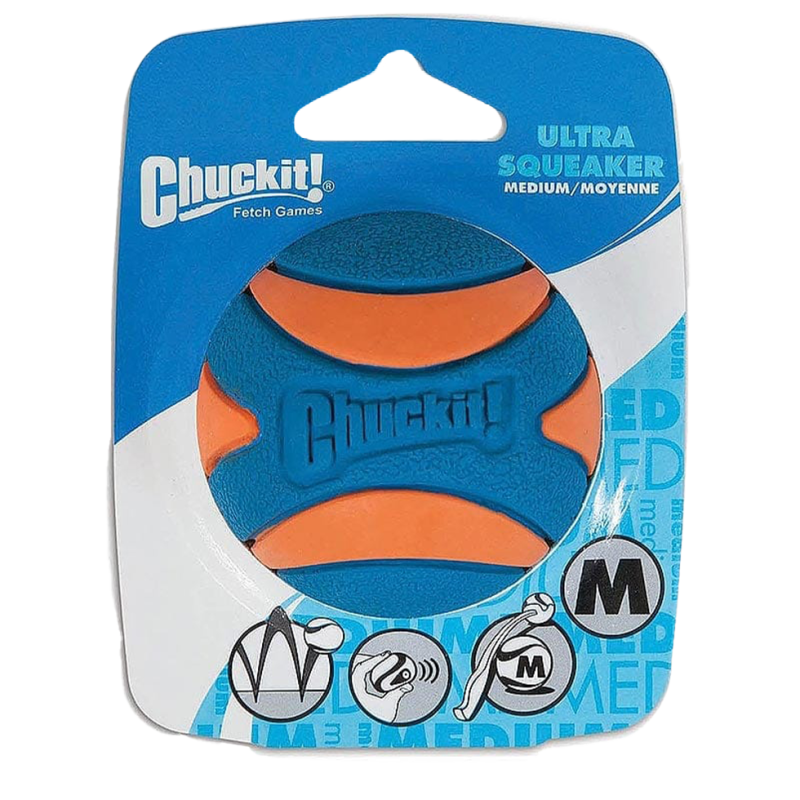 Balle couinante Chuckit! Ultra Squeaker M (1 paquet)