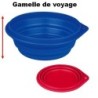 Gamelle de voyage en silicone  2 litres Diamètre 22 cm