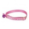 Collier coeur réfléchissant chat Couleur : rose