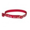 Collier coeur réfléchissant chat Couleur : rouge