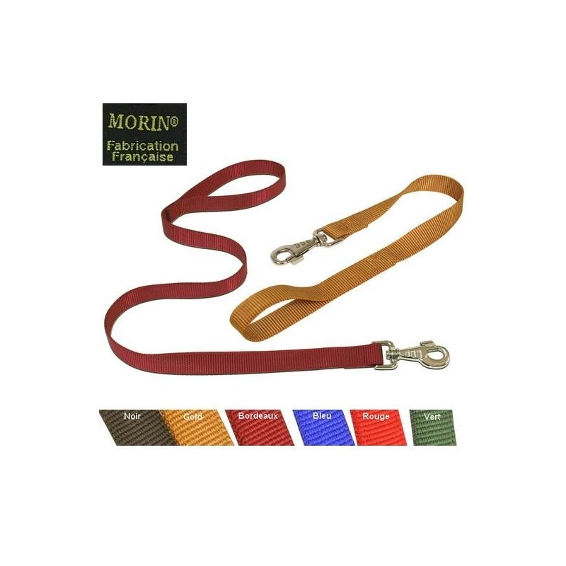 Laisse nylon pour chien et chiot. 1.50 m x 12 mm Laisse Bleu