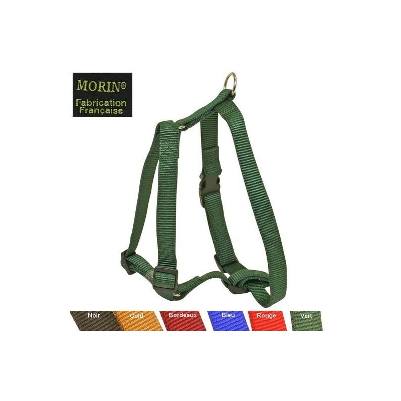 Harnais réglable pour chiens, boucle rapide, largeur 12 mm Couleur : Noir