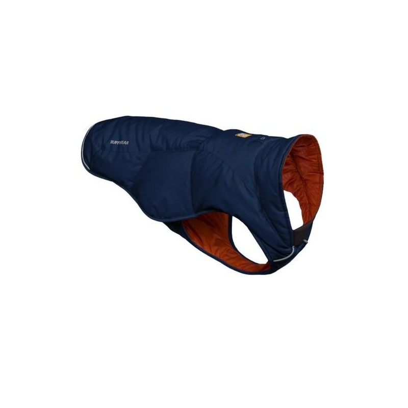 Manteau doudounne QUINZEE Bleue - Veste chaude Ruffwear pour chien Taille : XS