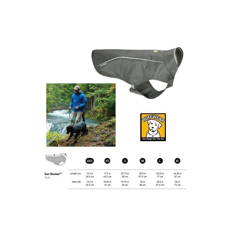 Sun Shower, manteau imperméable pour chien - Ruffwear Taille : S