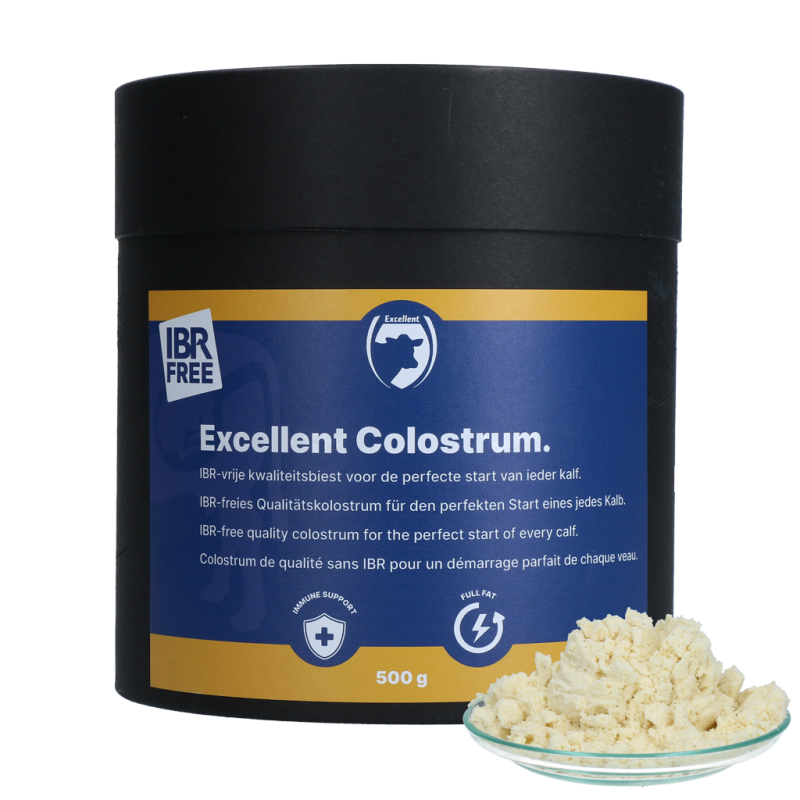 Excellent colostrum (sans IBR) pour veaux 500 g