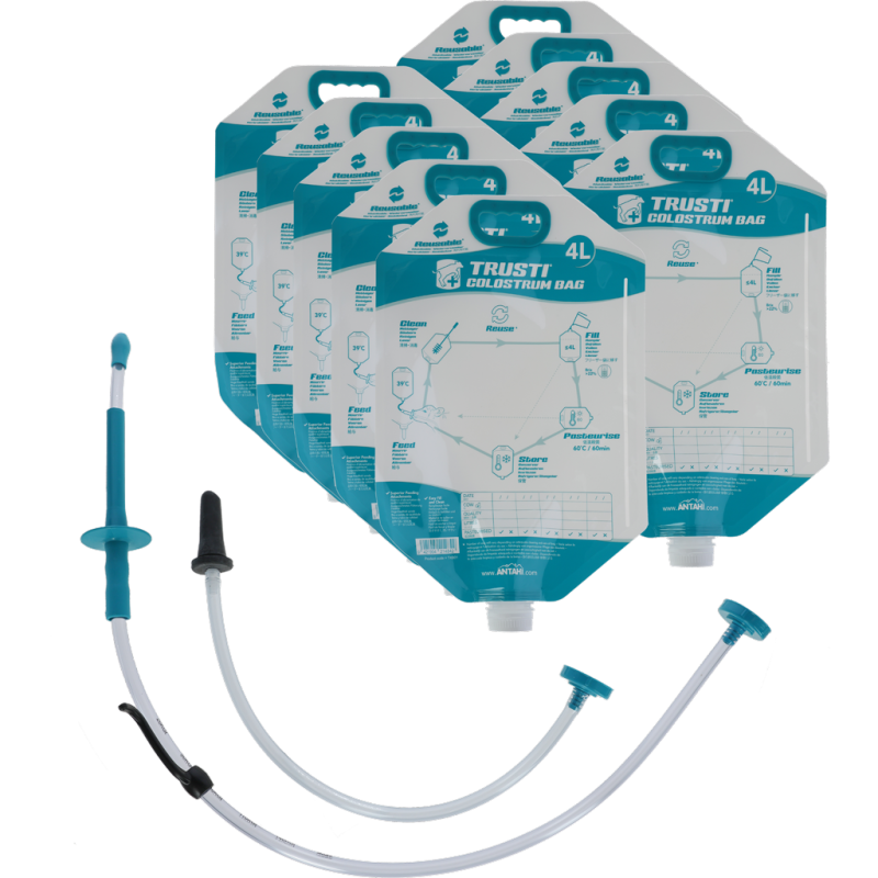 Lot de 10 sachets de colostrum Antahi Trusti Tuber, 4 L