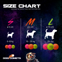 Chien Comètes Rose Poussière d'Étoile S