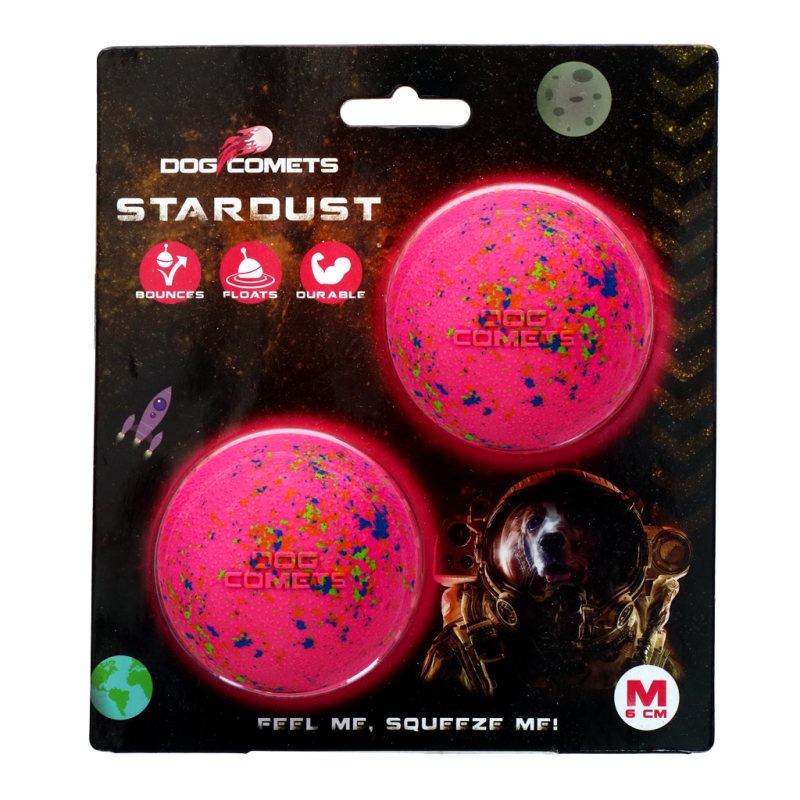 Comètes pour chien Stardust Pink M (lot de 2)