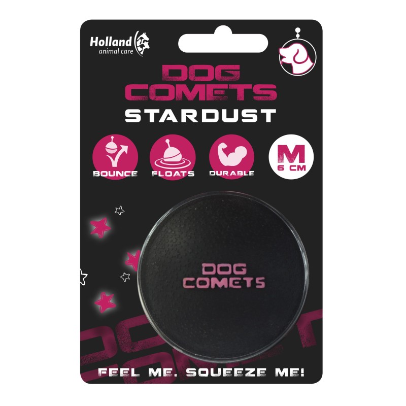 Dog Comets Stardust Noir/Rose M