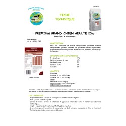 Profusion PREMIUM  chien adulte grand chien  27/16 20kg