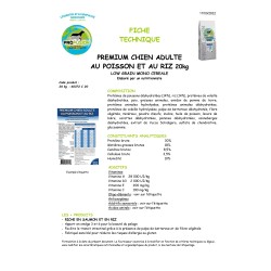 Profusion PREMIUM  chien adulte poisson et riz (toute race) 20kg