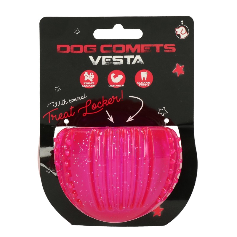 Casier à friandises pour chien Comets rose