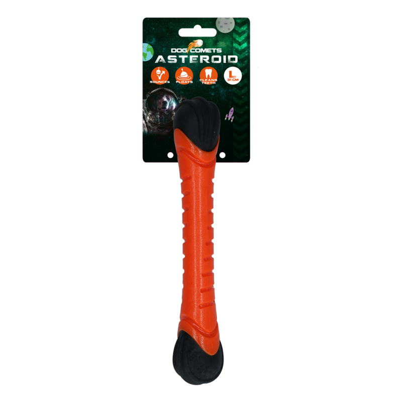 Bâton de récupération d'astéroïdes Dog Comets L Orange