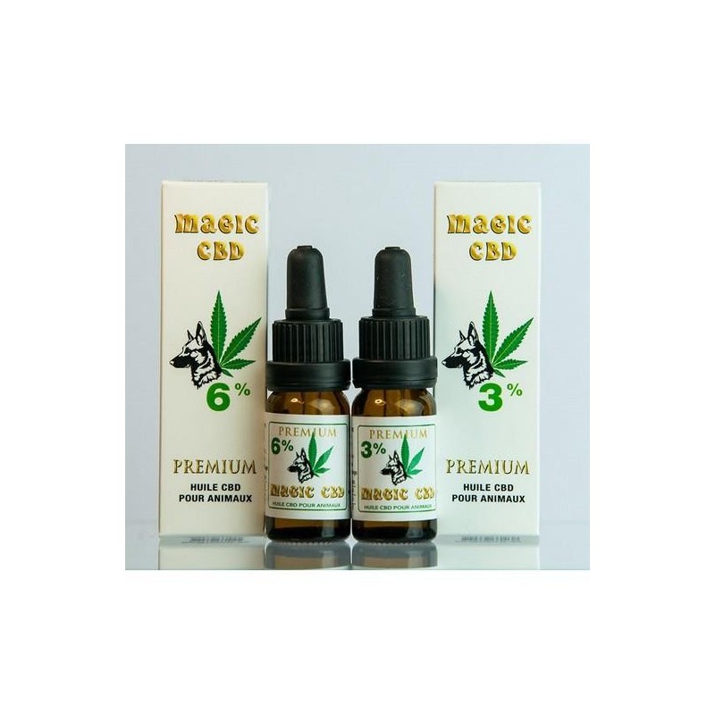 Huile de CBD pour chiens stressés 10 ml cbd 6%